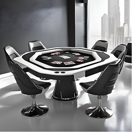 THE HELMSLEY POKER TABLE WITH MATCHING DINING TOP