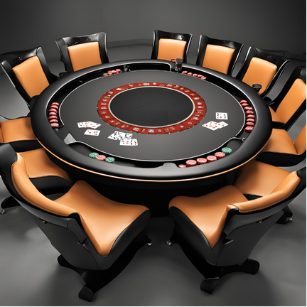 Whiskey Barrel Poker Table